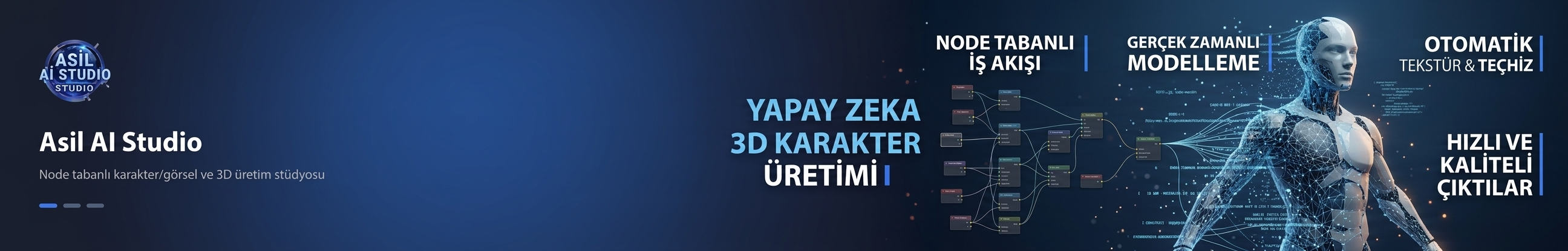 Asil AI Studio node tabanlı iş akışı